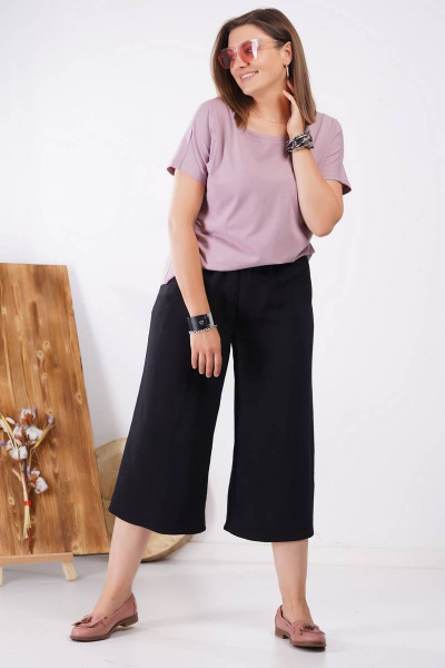 Футболка GRATTO 4126 лиловый - фото 2