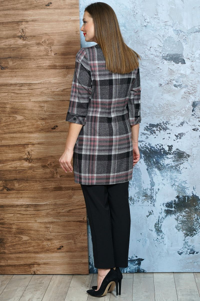 Брюки, жакет Белтрикотаж 5484 серый_розовый - фото 6