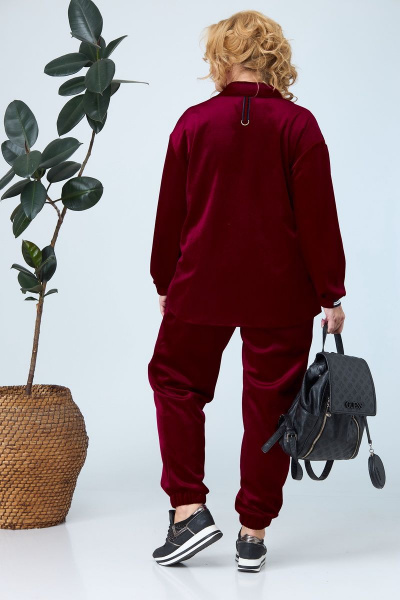 Блуза, брюки Anastasia 671 бордо - фото 5