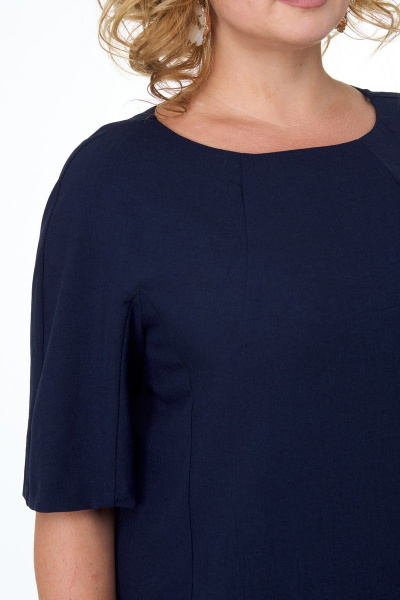 Платье Anelli 351 синий - фото 5