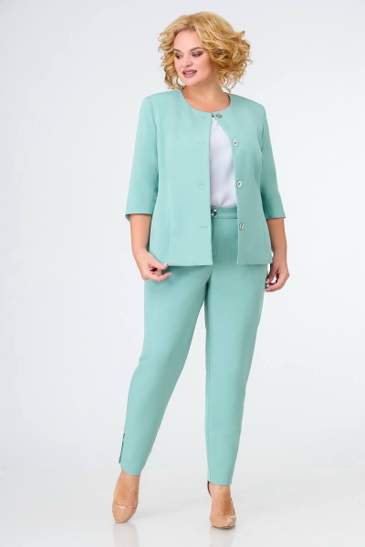 Брюки, жакет Swallow 388 мята - фото 2