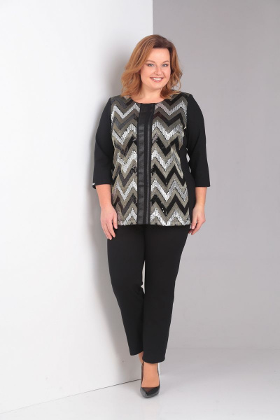 Блуза, брюки Диомант 1377 зиг-заг - фото 1