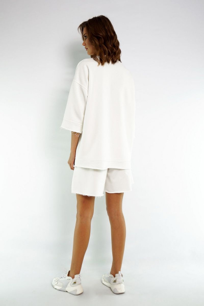 Свитшот, шорты Kivviwear 40194018 молочный - фото 11
