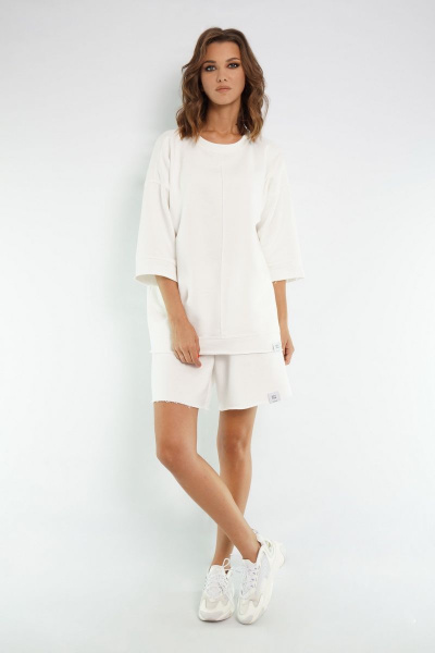 Свитшот, шорты Kivviwear 40194018 молочный - фото 5