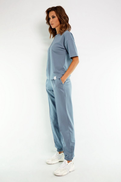 Джемпер Kivviwear 4036 дымчатый-голубой - фото 6