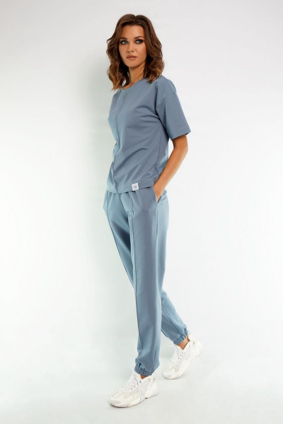 Джемпер Kivviwear 4036 дымчатый-голубой - фото 2