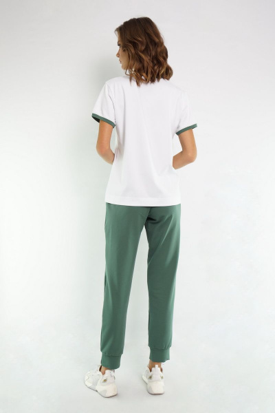 Круглогодичный трикотажный джемпер с V-образным вырезом Kivviwear 4038.01 - фото 7