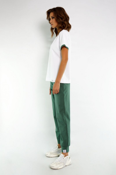 Круглогодичный трикотажный джемпер с V-образным вырезом Kivviwear 4038.01 - фото 4