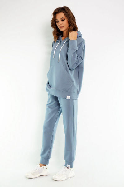 Брюки, худи Kivviwear 4015-4040 дымчатый-голубой - фото 11