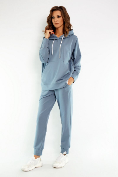 Брюки, худи Kivviwear 4015-4040 дымчатый-голубой - фото 8