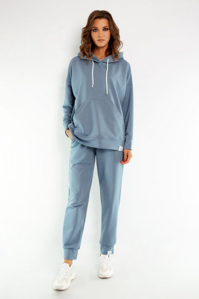 Брюки, худи Kivviwear 4015-4040 дымчатый-голубой - фото 1