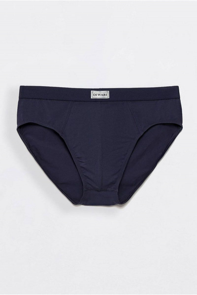 Мужские хлопковые slip из однотонного трикотажа CONTE DIWARI_basic_slip_701 marino - фото 2