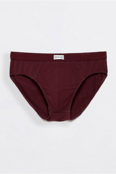 Красные мужские slip трусы из трикотажа с эластичной тесьмой CONTE DIWARI_basic_slip_701 bordo - фото 3