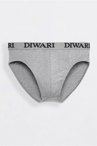 Серые мужские трикотажные трусы с эластичной тесьмой CONTE DIWARI_premium_slip_759 Grey-melange - фото 3