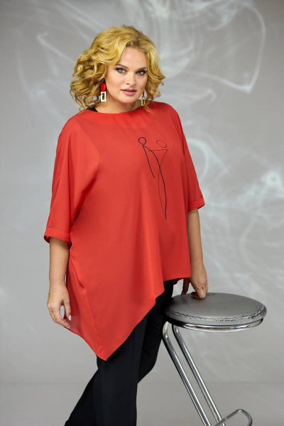 Блуза, брюки, майка Angelina & Сo 581/1 красный - фото 8