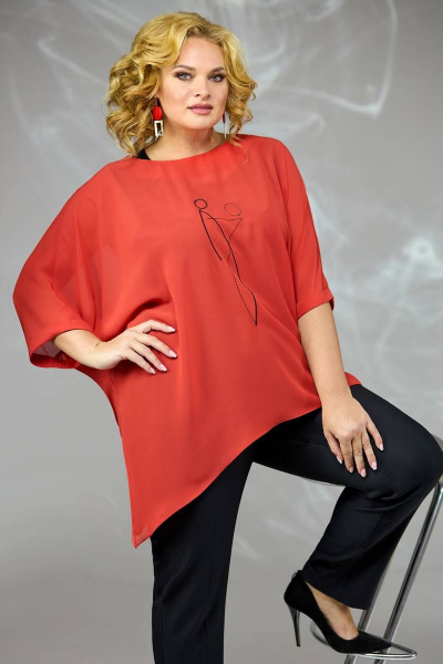 Блуза, брюки, майка Angelina & Сo 581/1 красный - фото 7