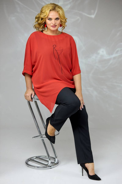 Блуза, брюки, майка Angelina & Сo 581/1 красный - фото 6