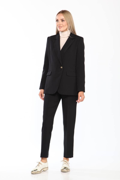 Брюки, жакет Vilena 694 черный - фото 6