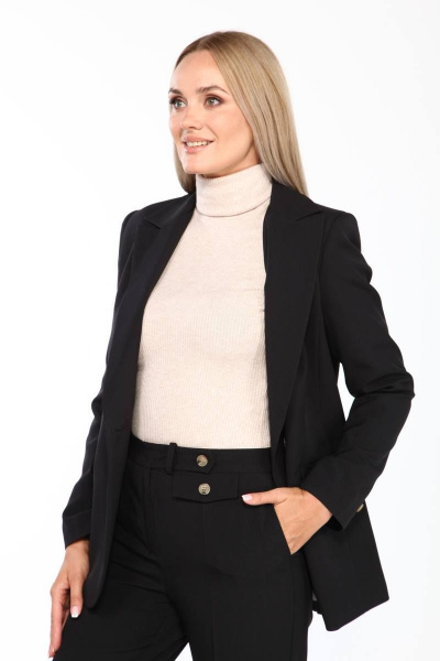 Брюки, жакет Vilena 694 черный - фото 4