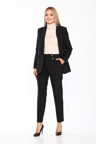 Брюки, жакет Vilena 694 черный - фото 2