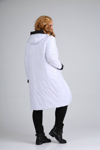 Пальто Диомант 1328 черно-белый - фото 8