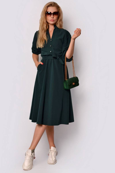 Платье PATRICIA by La Cafe F14909 зеленый - фото 1