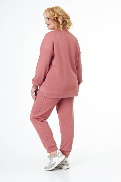 Спортивный комплект брюки и худи из трикотажа для активностей LadyThreeStars 2144 - фото 3