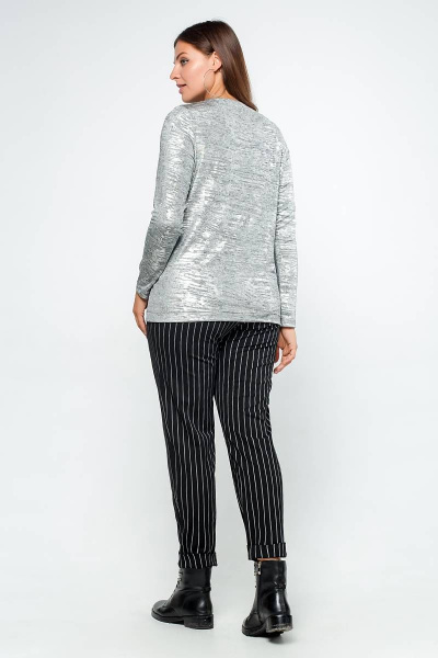 Джемпер из трикотажа на каждый день и для наряда La rouge 3184 серебро - фото 4