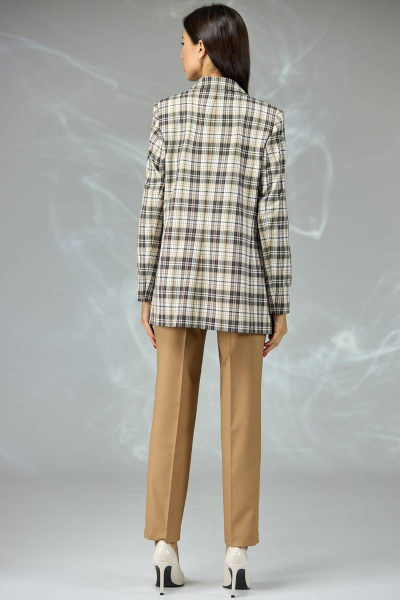 Брюки, жакет Angelina & Сompany 574 клетка - фото 2