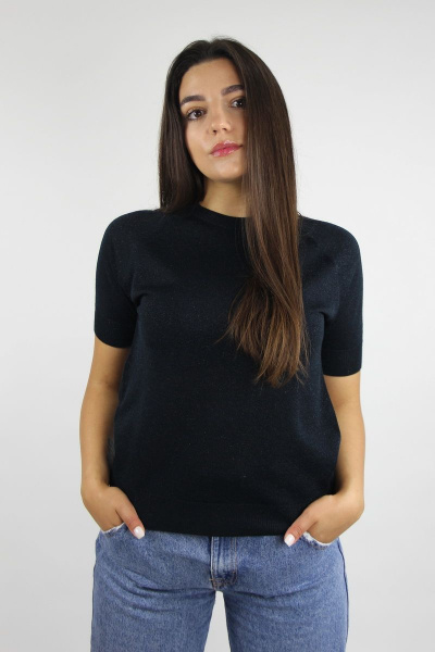 Джемпер Полесье С1174-21 1С1145-Д43 158,164 м.синий+черн(метанить) - фото 1