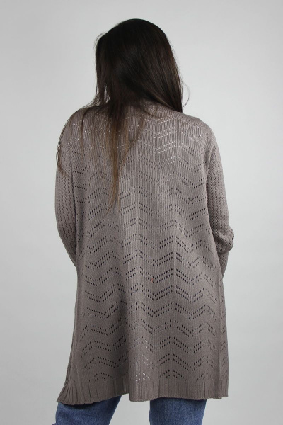 жакет реглан из трикотажа с пуговичной застежкой Полесье С2503-20 1С1065-Д43 158,164 бархан - фото 4