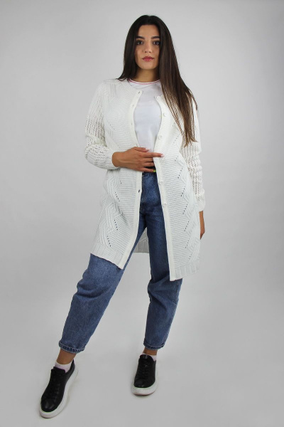 жакет реглан из трикотажа с пуговичной застежкой Полесье С2503-20 1С1065-Д43 158,164 суровый - фото 1