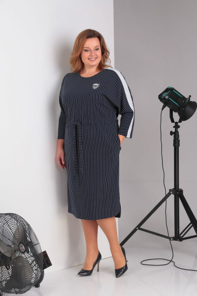 Платье с цельнокроенным рукавом и поясом, длиной 112 см Grace for you 176 - фото 1