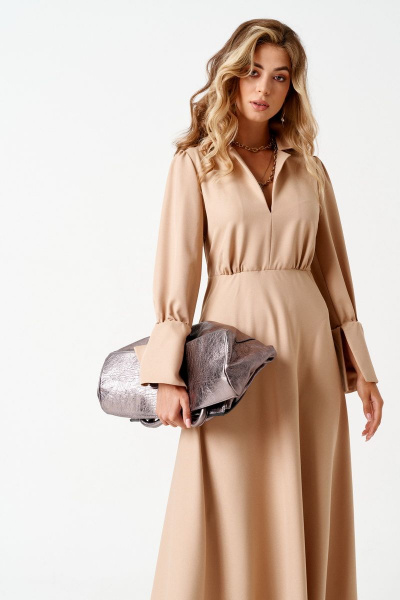 Платье ELLETTO 1850 бежевый - фото 10