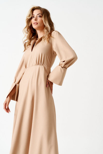 Платье ELLETTO 1850 бежевый - фото 8