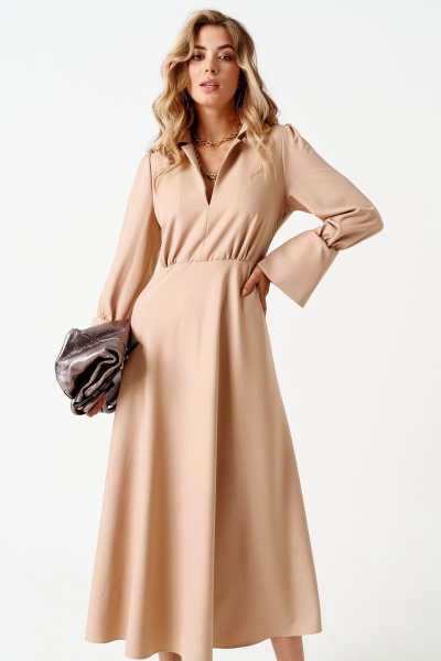 Платье ELLETTO 1850 бежевый - фото 1
