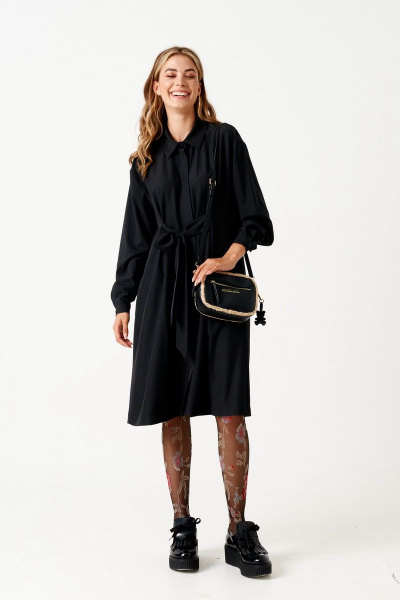 Платье ELLETTO 1858 черный - фото 4