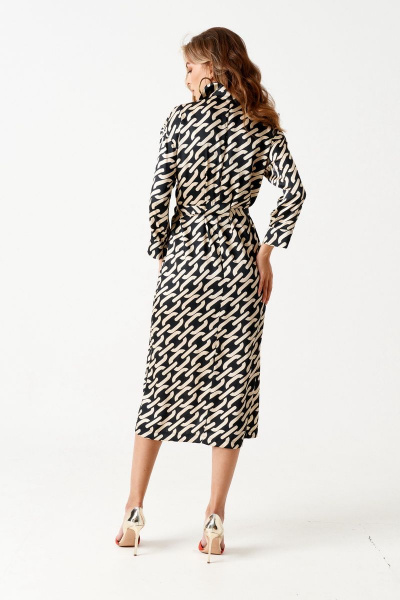 Платье ELLETTO 1853 черно-бежевый - фото 6