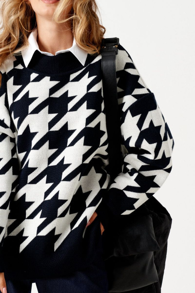 Джемпер ELLETTO 3499 черно-белый - фото 18