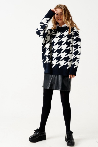 Джемпер ELLETTO 3499 черно-белый - фото 21