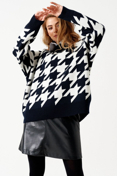 Джемпер ELLETTO 3499 черно-белый - фото 19