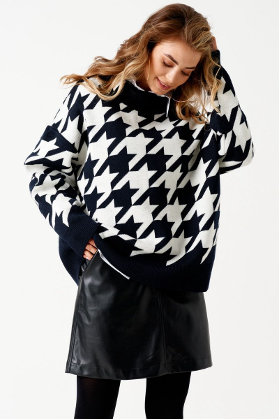 Джемпер ELLETTO 3499 черно-белый - фото 16