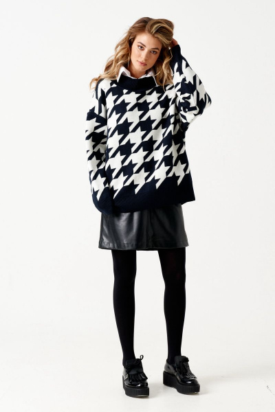 Джемпер ELLETTO 3499 черно-белый - фото 13