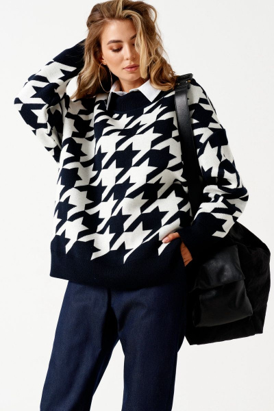 Джемпер ELLETTO 3499 черно-белый - фото 10