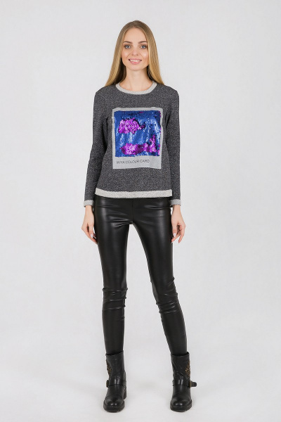 Блуза Daloria 6077 серый - фото 1