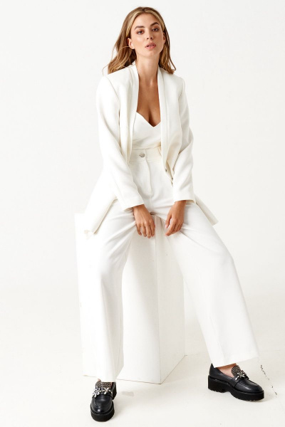 Брюки ELLETTO 2206 белый - фото 15