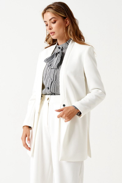 Брюки ELLETTO 2206 белый - фото 3