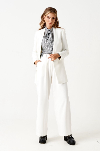 Брюки ELLETTO 2206 белый - фото 1