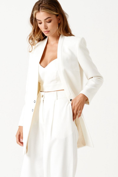 Брюки, жакет, топ ELLETTO 5155 белый - фото 10