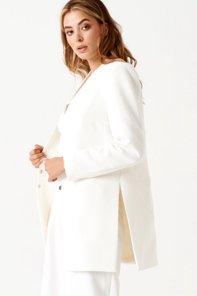 Брюки, жакет, топ ELLETTO 5155 белый - фото 8